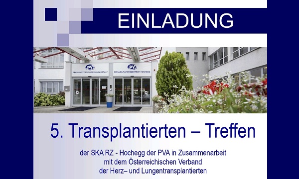 Einladung zum 5. Transplantierten Treffen